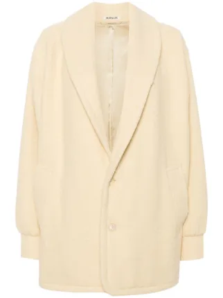 Auralee Melton Coat | Neutrals | FARFETCH RO