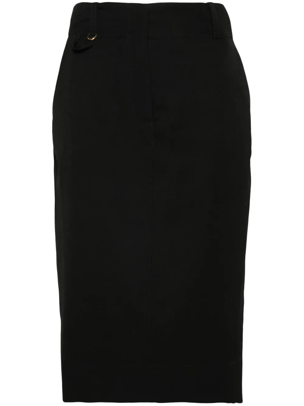 Shop Jacquemus La Jupe Bari Midi Skirt In Black