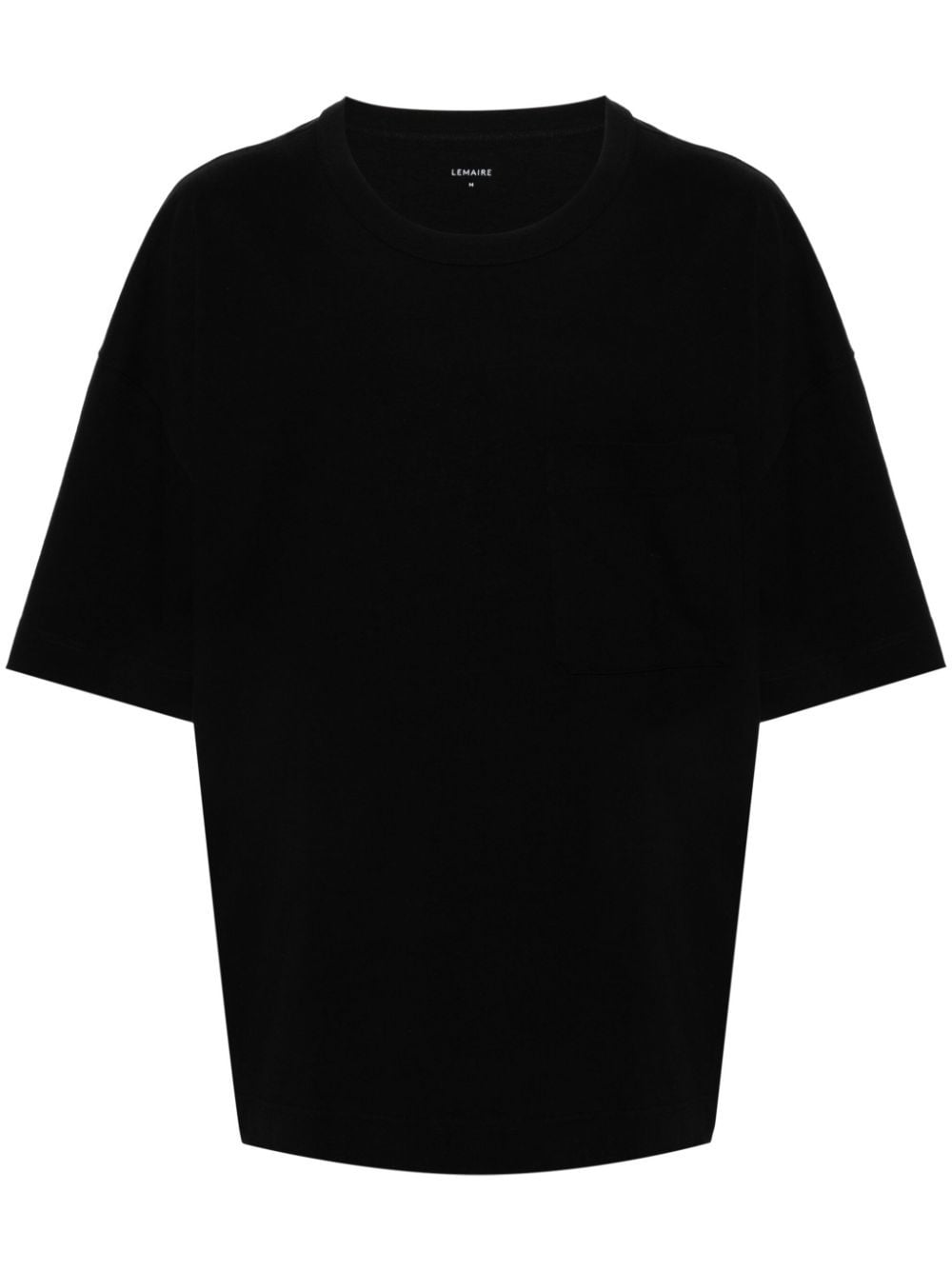 Shop Lemaire Chest Patch-pocket T-shirt In Black