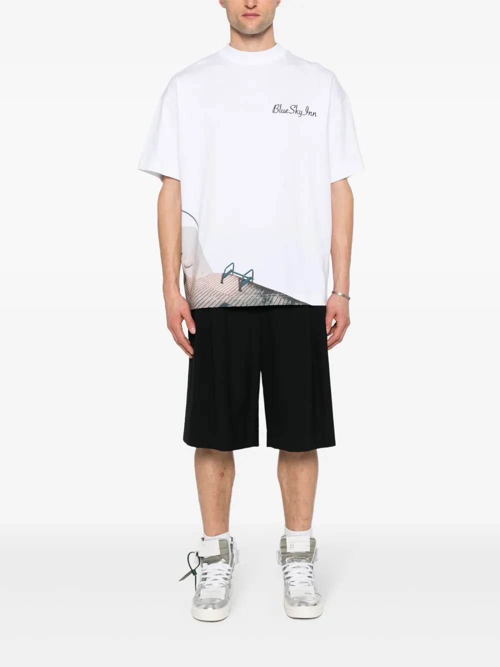 BLUE SKY INN graphic-print cotton T-shirt - Wit