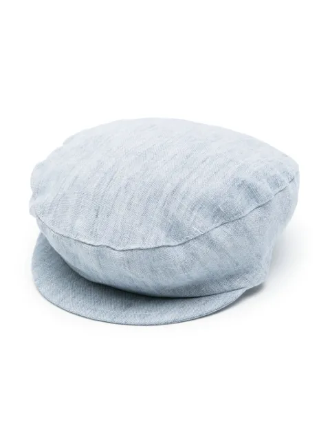 Il Gufo linen baker boy hat