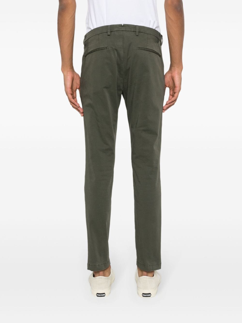 Shop Briglia 1949 Tapered-leg Trousers In Green