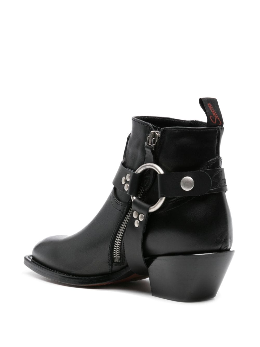 Shop Sonora Dulce Belt 60mm Leather Boots In Black