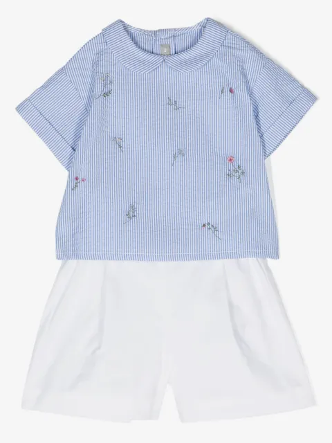 Il Gufo set de shorts con motivo de rayas