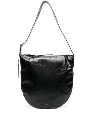 Jil Sander Medium Moon Shoulder Bag | Black | FARFETCH