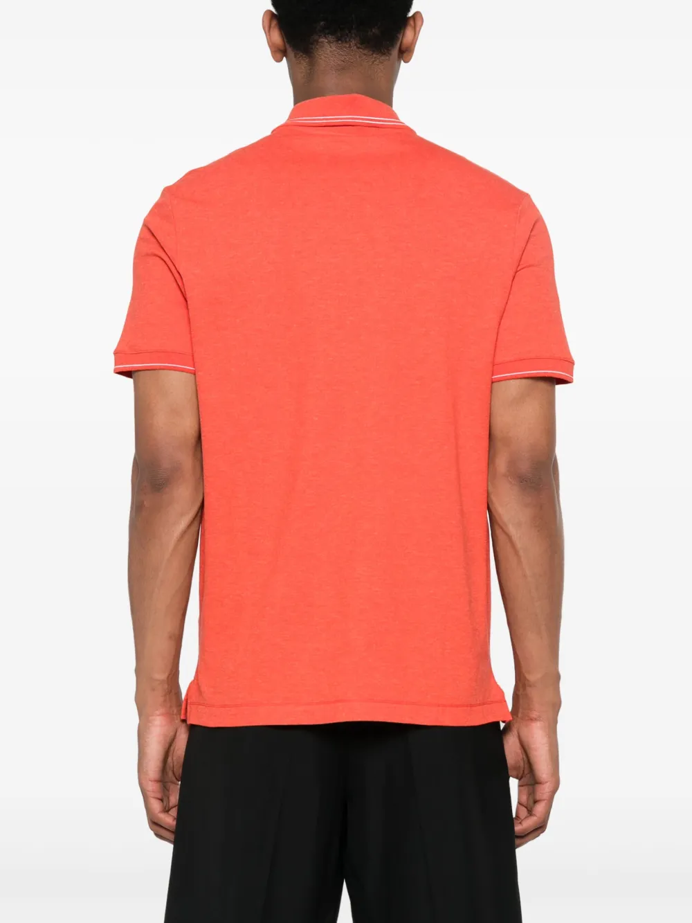 Paul & Shark Katoenen poloshirt met logopatch Rood