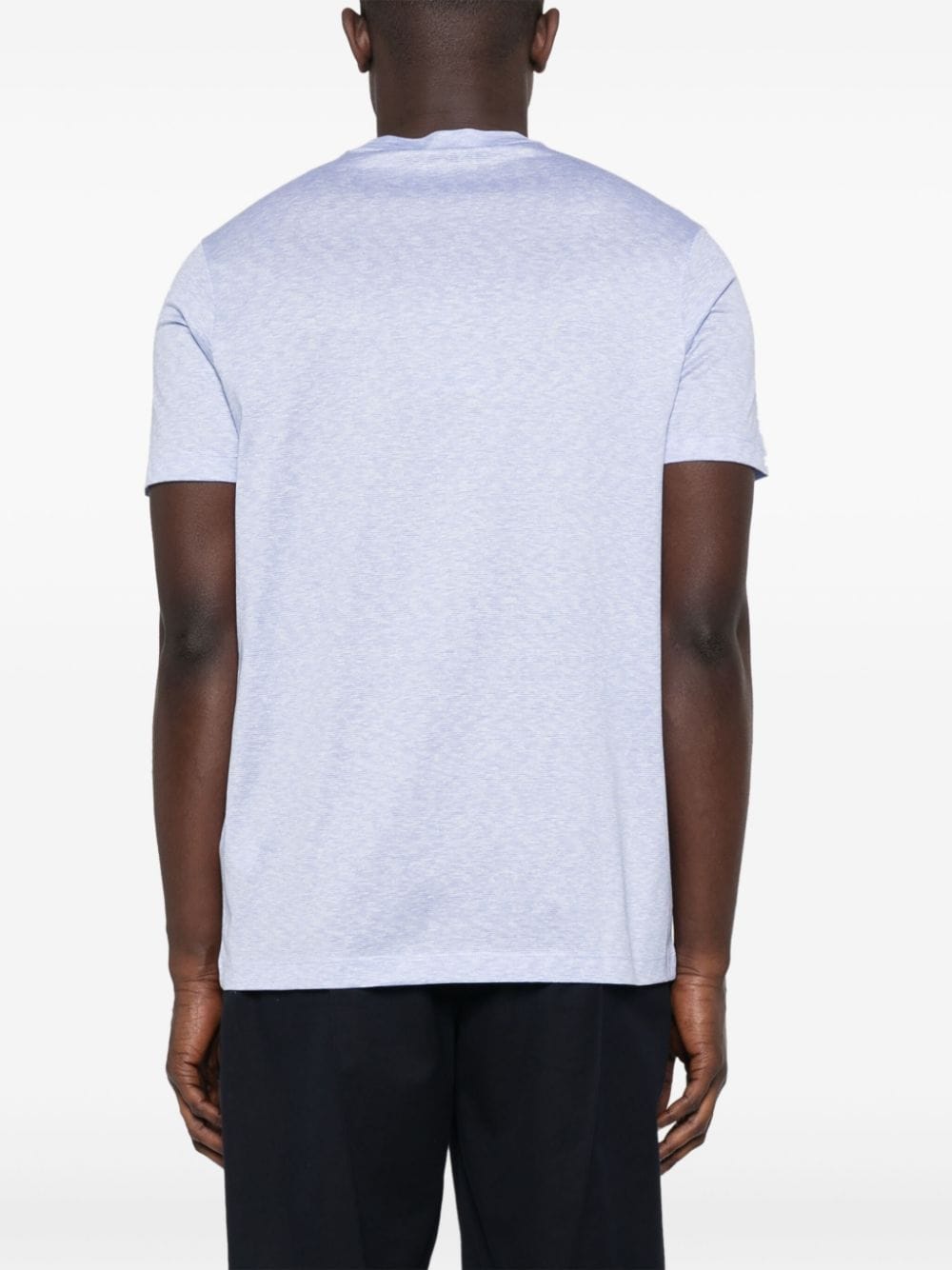 Shop Paul & Shark Striped Cotton T-shirt In Blue