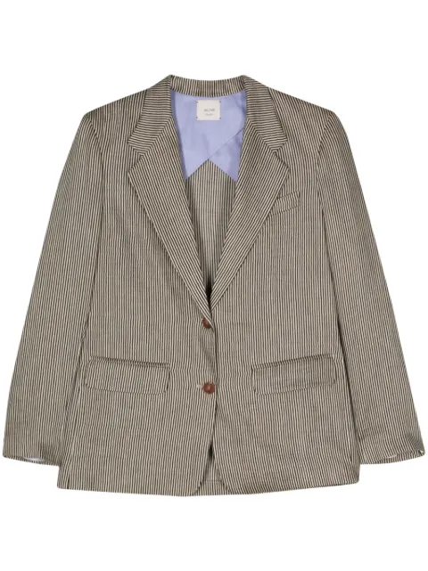 Alysi blazer con rayas estampadas y botones