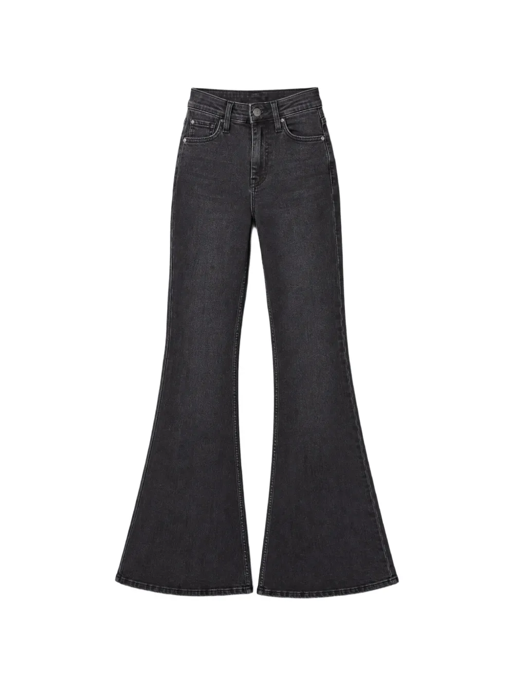 FRAME high-waisted flared-leg jeans - Schwarz