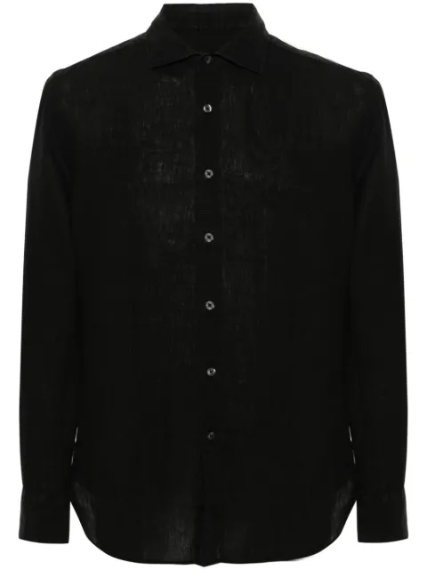 120% Lino camisa manga larga