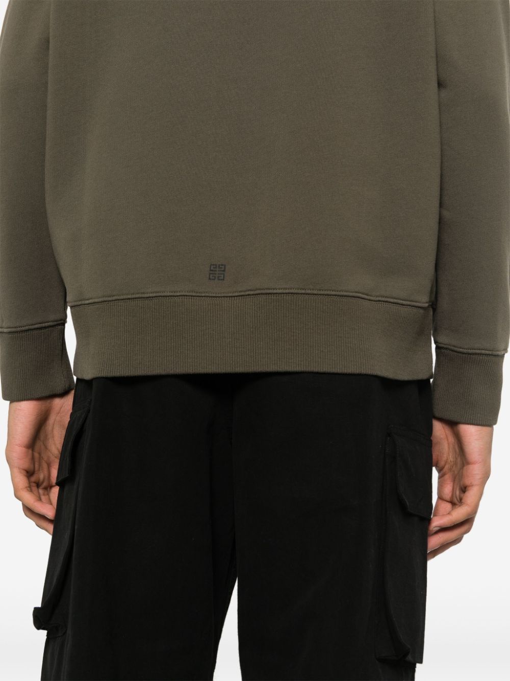 Givenchy Katoenen sweater met print Groen