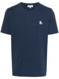 Maison Kitsuné Chillax Fox-appliqué T-shirt - Blue