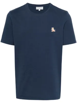 Maison Kitsuné フォックスモチーフ Tシャツ | ブルー | FARFETCH JP