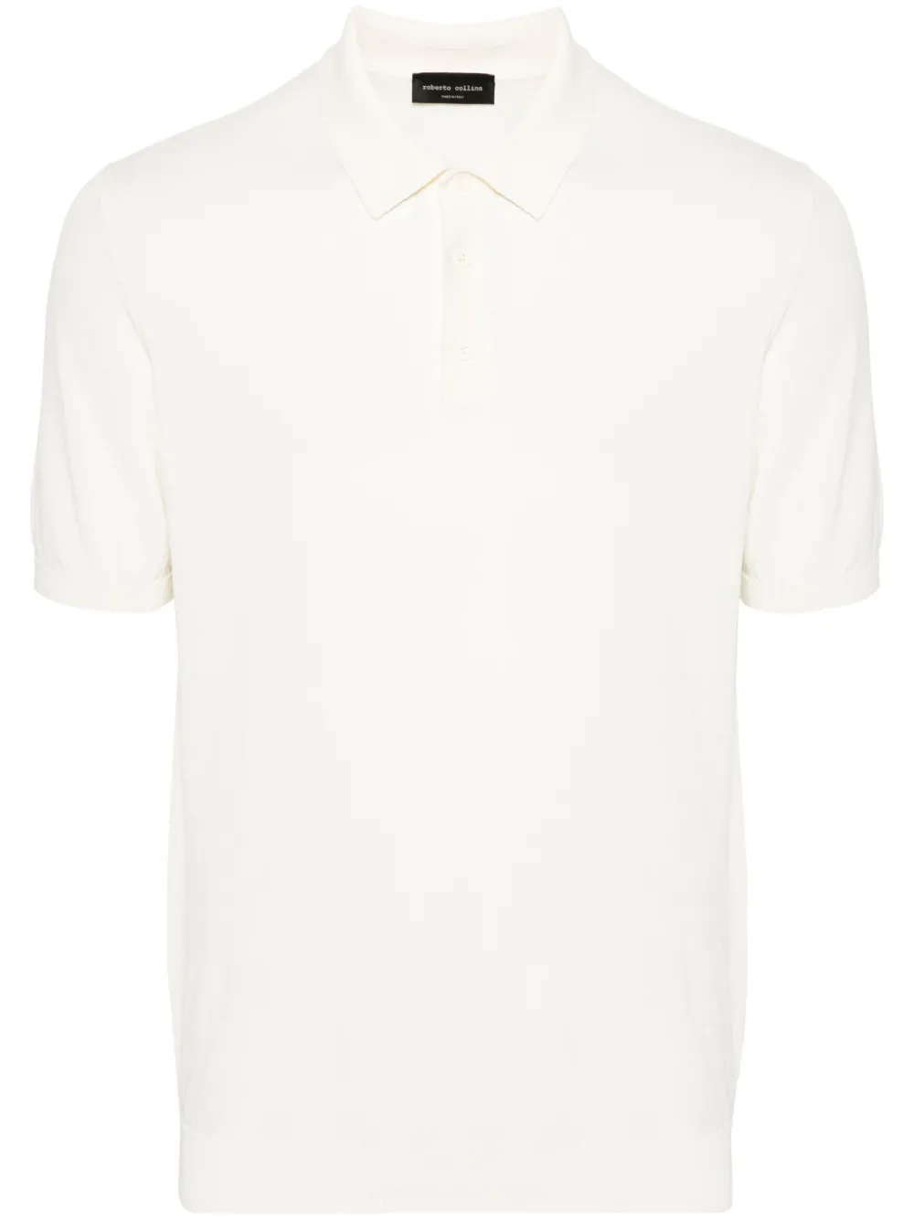 Roberto Collina fine-knit polo shirt - Bianco