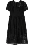 DKNY mesh flared dress - Black