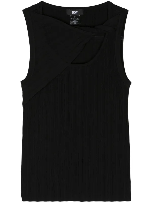 大人気新品 ブラック | タンクトップ リブ DKNY | JP FARFETCH トップス
