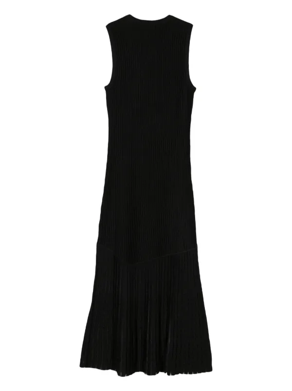 DKNY ribbed knit Maxi Dress Black FARFETCH UK