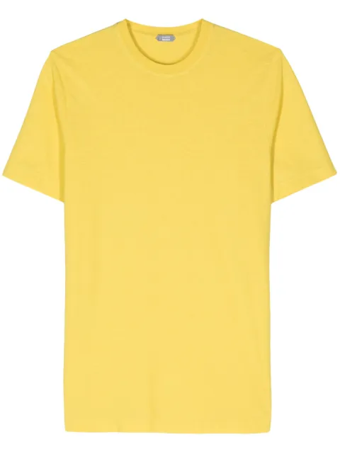 Zanone t-shirt en coton biologique à col rond