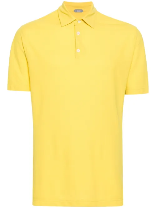 Zanone polo fin en coton - Jaune - Zanone - Modalova