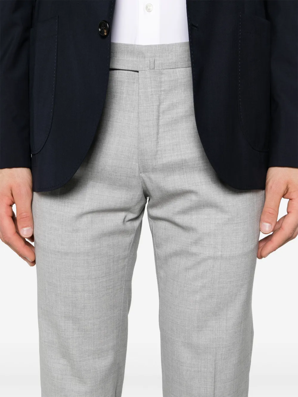 Incotex Broek met toelopende pijpen Grijs