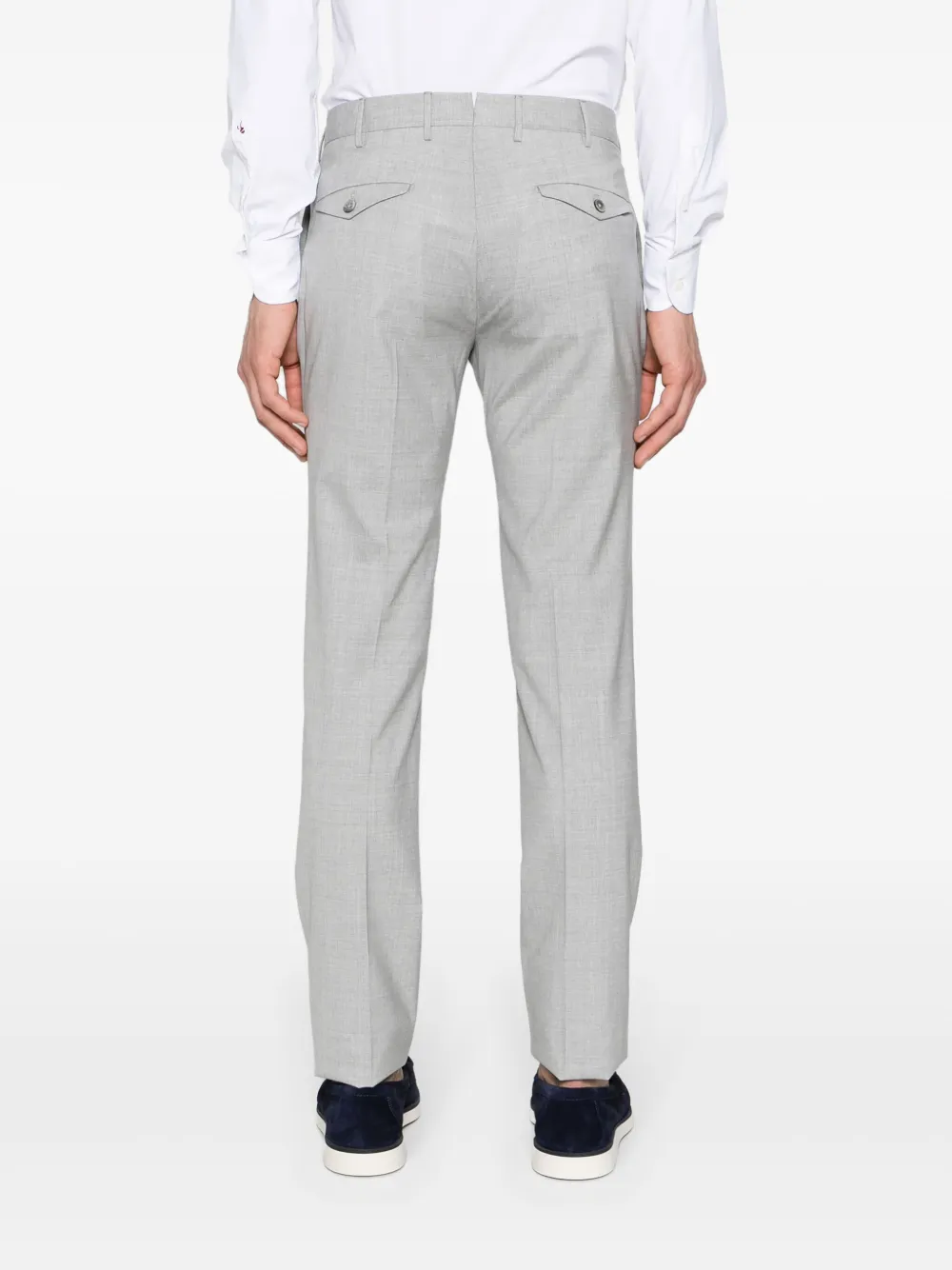 Incotex Broek met toelopende pijpen Grijs