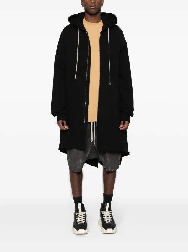 RICK OWENS DRKSHDW ジップアップパーカー オーガニックコットン Rick Owens ジップアップ パーカー | ブラック | FARFETCH JP