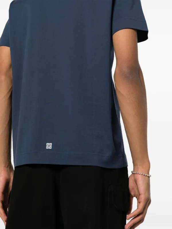 Givenchy 4G-print Cotton T-shirt | Blue | FARFETCH