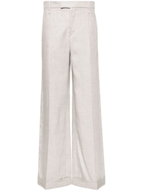 Brunello Cucinelli lurex wide-leg trousers Women