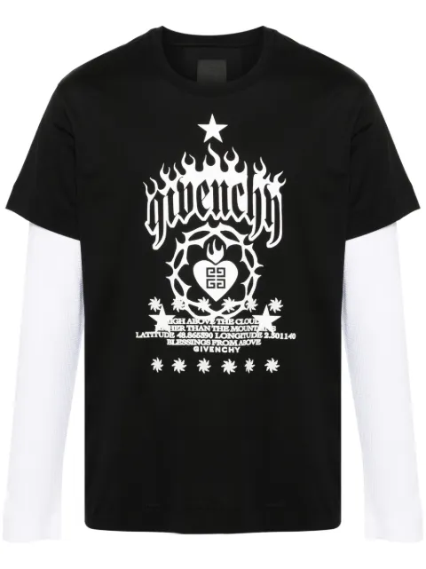 Givenchy playera con mangas a capas