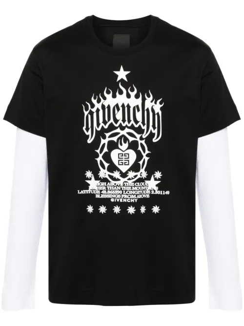 T-shirt à manches superposées - Givenchy - Modalova