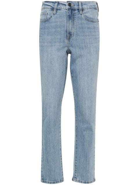 DKNY Broome high-rise straight-leg jeans