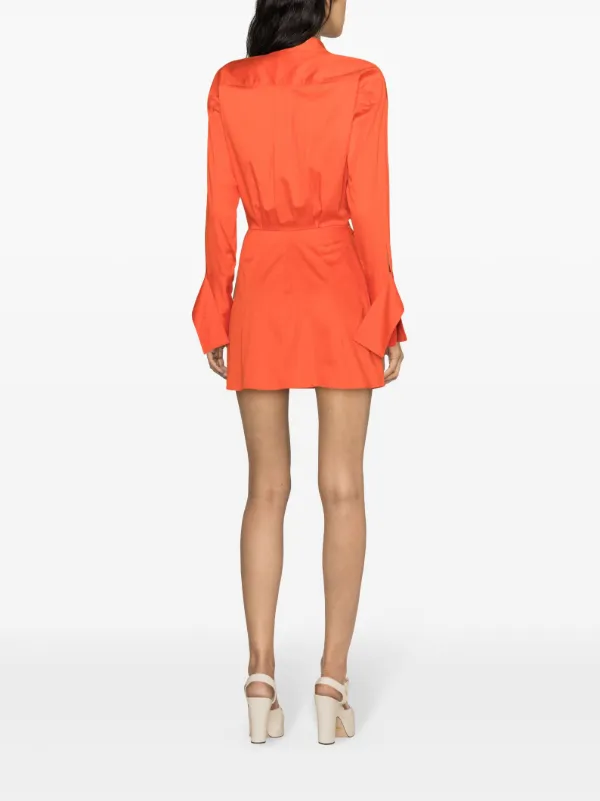 Elisabetta franchi orange on sale dress