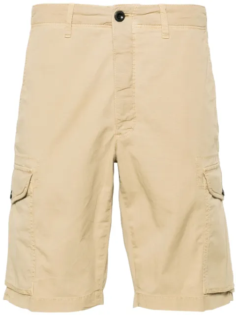 Incotex textured cotton cargo shorts