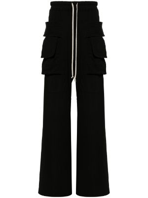 DRKSHDW BY RICK OWENS Wide-Leg Cotton-Corduroy Cargo Trousers for