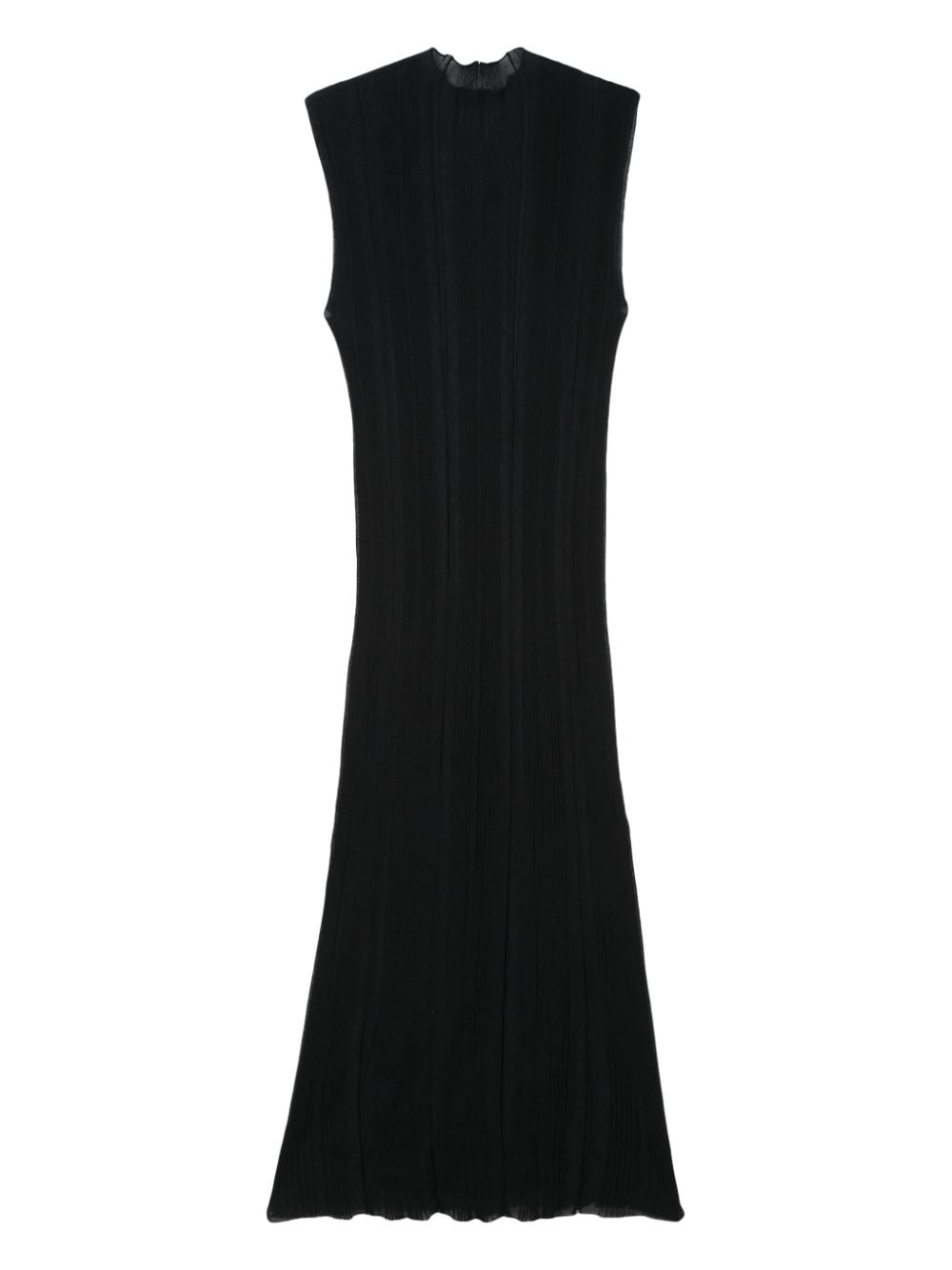 Shop Alysi Ribbed Maxi Dress In Black