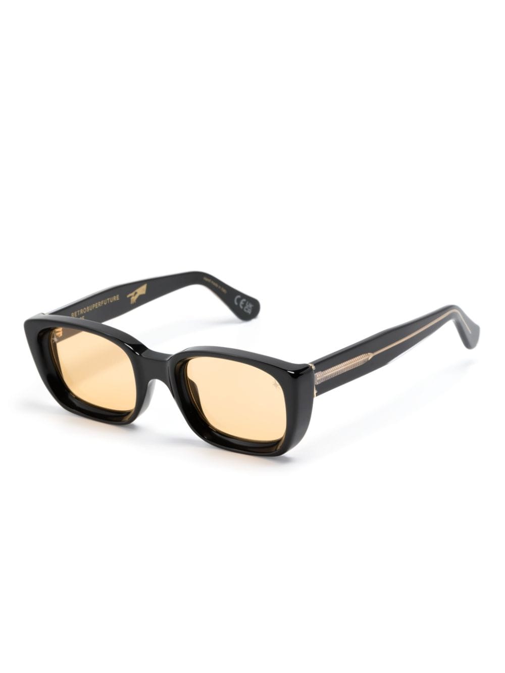 Retrosuperfuture Lira square-frame sunglasses - Zwart