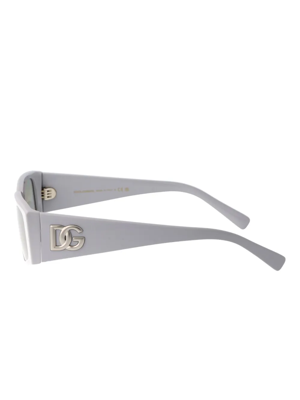 Dolce & Gabbana Eyewear Zonnebril met logoplakkaat Grijs