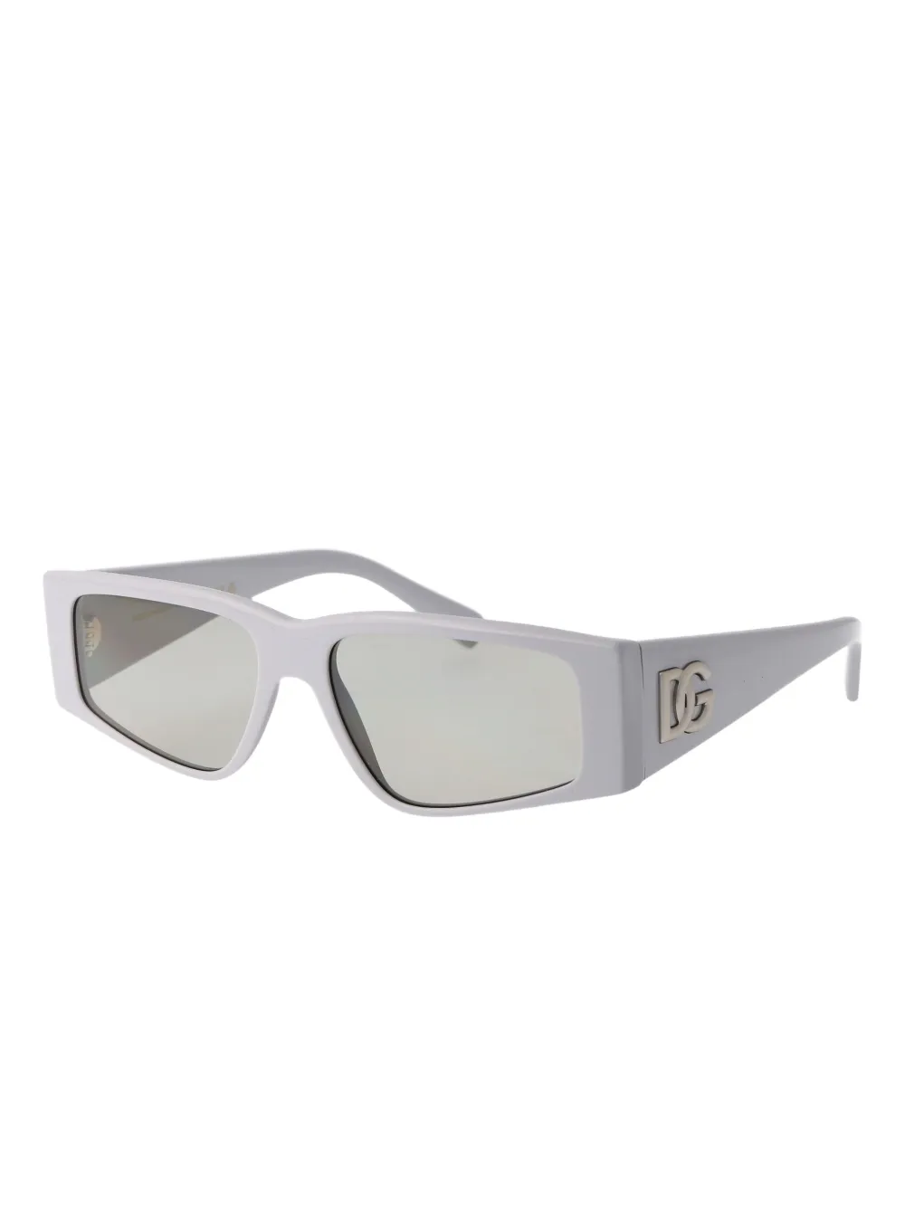 Dolce & Gabbana Eyewear Zonnebril met logoplakkaat Grijs