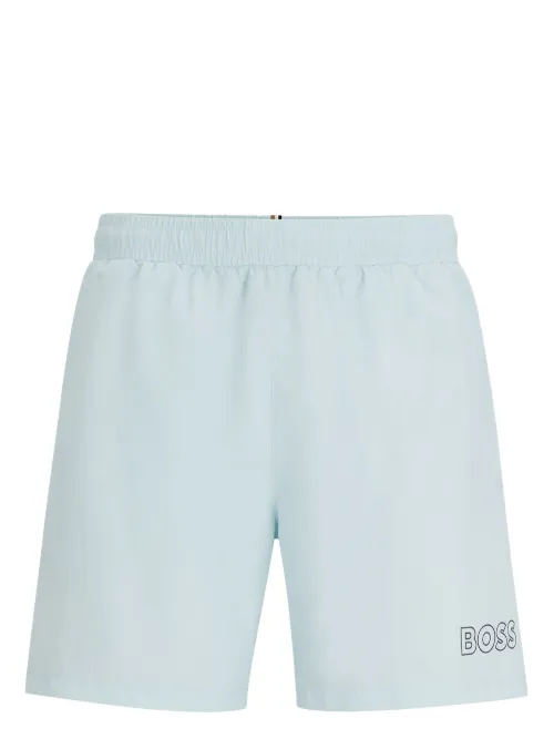 Short de bain à logo imprimé - BOSS - Modalova
