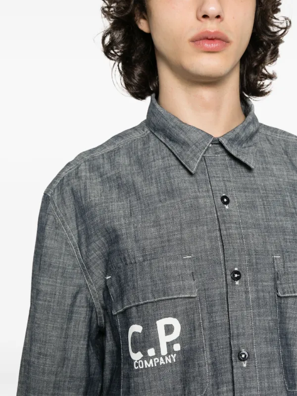 C.P. Company シャンブレーシャツ | グレー | FARFETCH JP