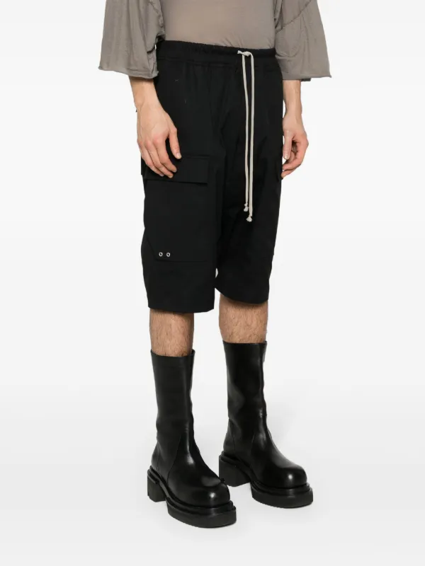 Rick Owens サルエル カーゴショーツ | ブラック | FARFETCH JP