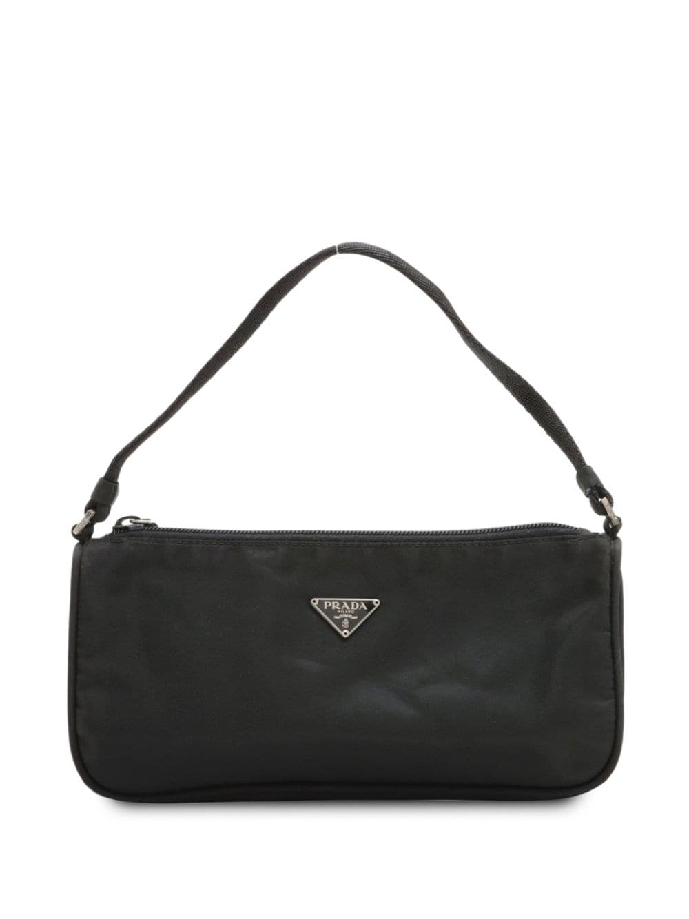 Pre-owned Prada Tessuto Shoulder Bag In Black