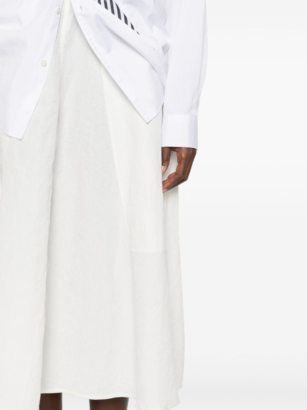 Shop Sofie D'hoore Scout Midi Skirt In White