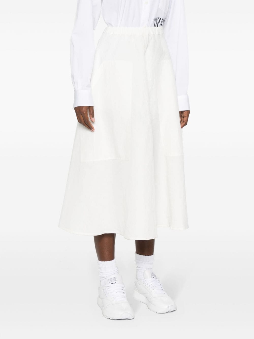 Shop Sofie D'hoore Scout Midi Skirt In White