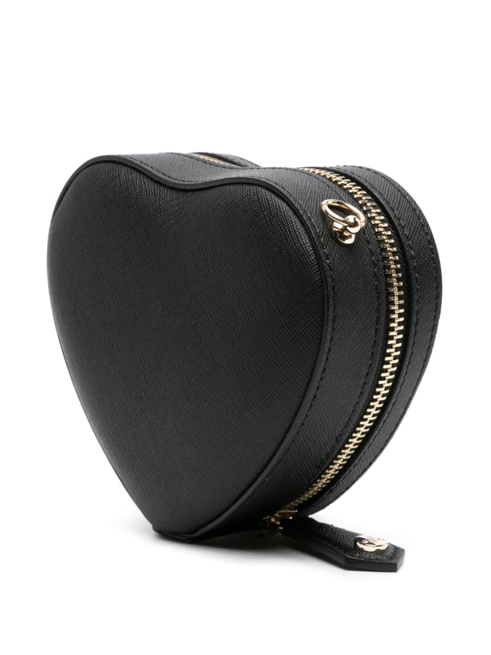 Shop Vivienne Westwood Louise Heart Orb-plaque Crossbody Bag In Black