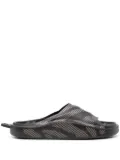 adidas by Stella McCartney logo-debossed slides - Black