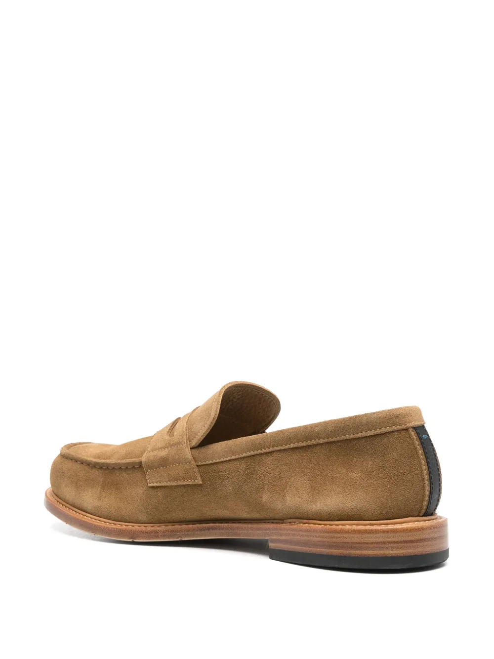 Shop Premiata Mocassini Suede Loafers In Neutrals