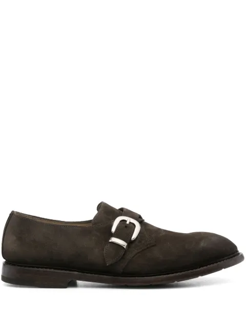 Premiata Mono Fibbia suede Monk shoes