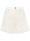 Stella McCartney two-tone denim shorts - Neutrals