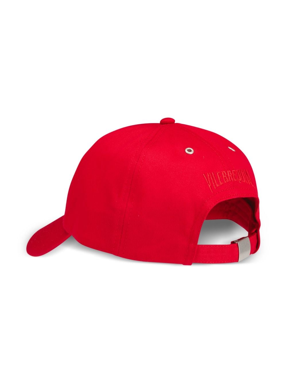 Shop Vilebrequin Embroidered-logo Cotton Cap In Red